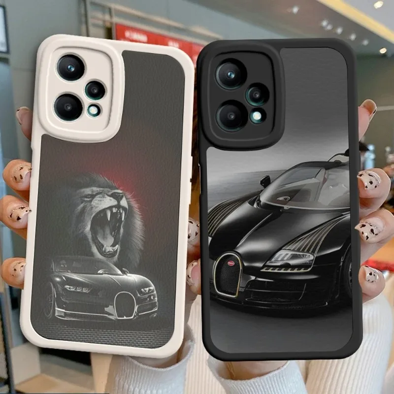 

Роскошный автомобильный чехол Bugatti для телефона XIAOMI Redmi 12 Note 9 10 Lite 11 Ultra Pro S X 9T Poco M3 SE Plus X4 GT M4, из шкуры ягненка, силикон