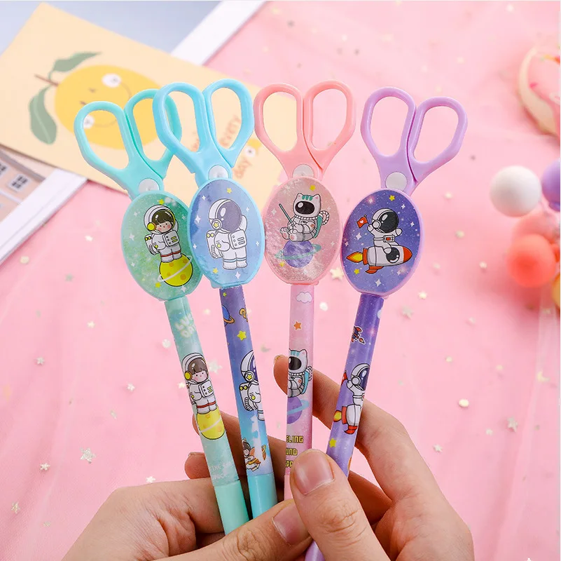

40Pcs Scissors Gel Pens Fun Handmade Pens For Students And Children Office Supplies