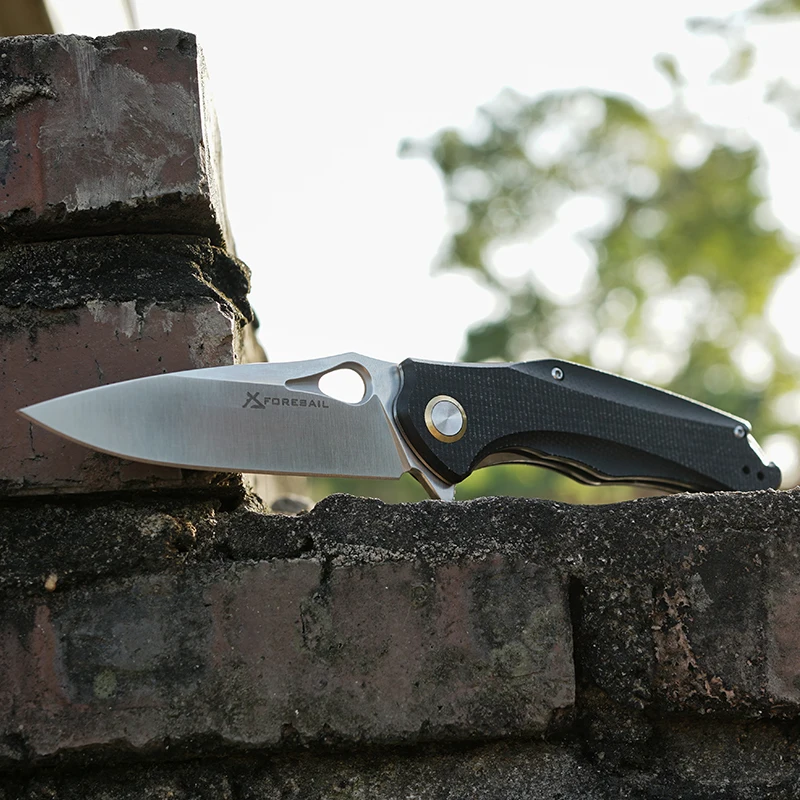 Практичный карманный нож из стали Sandvik двусторонний зажим для глубокой переноски