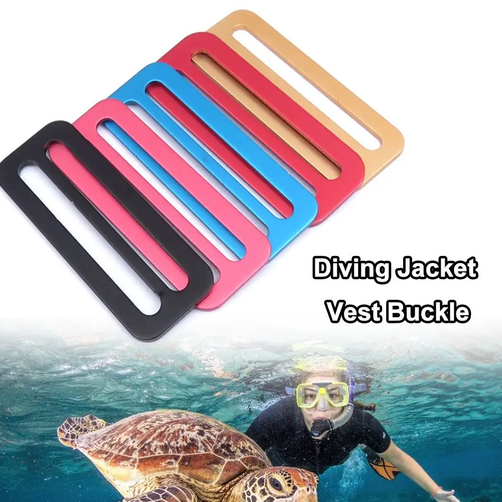 

D Ring Webbing Harness Belt Retainer Stopper Weight Belt Slide Keeper Scuba Accessories Diving Jacket Vest Buckle