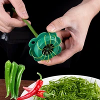 multifunctional green onion easy slicer small portable veggie cutter reusable washable wire cutter shredder kitchen gadgets