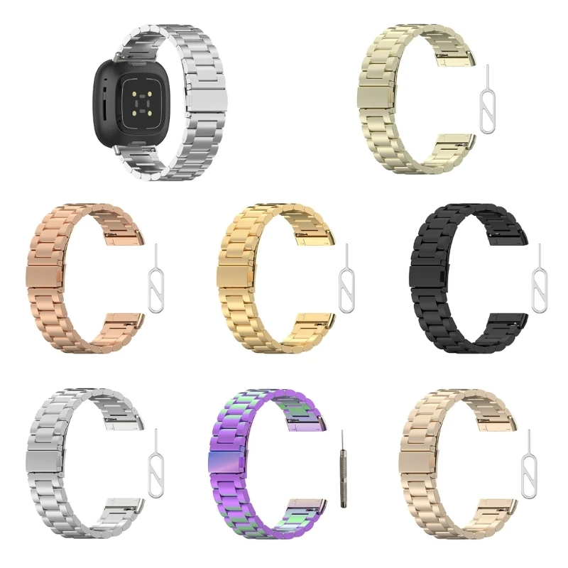 

Ремешок из нержавеющей стали для часов Versa3/4, металлический ремешок для часов