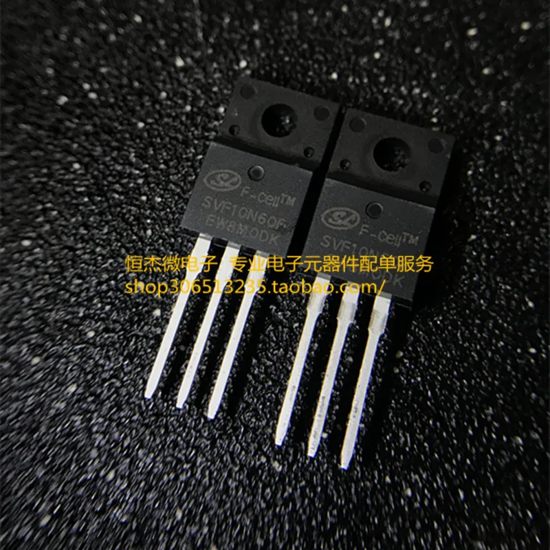 

5pcs/lot SVF10N60F field effect MOS tube 10N60 new original 10A/600V straight plug TO-220F plastic seal