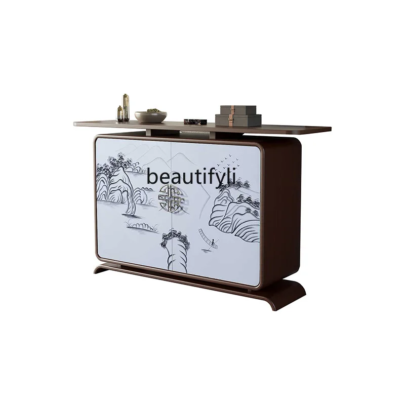 Новый входной шкаф в китайском стиле стол из массива дерева обеденный боковой