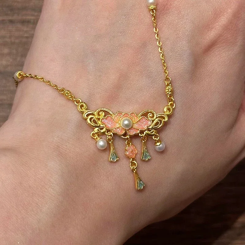 Винтажные изысканные комплекты ювелирных украшений в дворцовом стиле с цветком