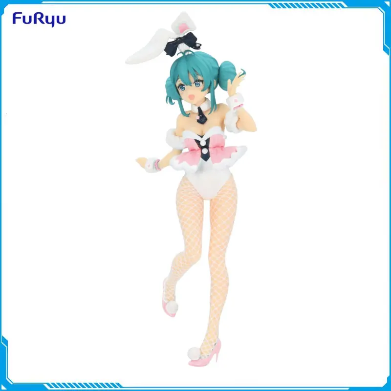 

Furyu Original BiCute Bunnies VOCALOID Hatsune Miku White Bunny Ver PVC Action Figure 30cm Collectible Model Doll Toys