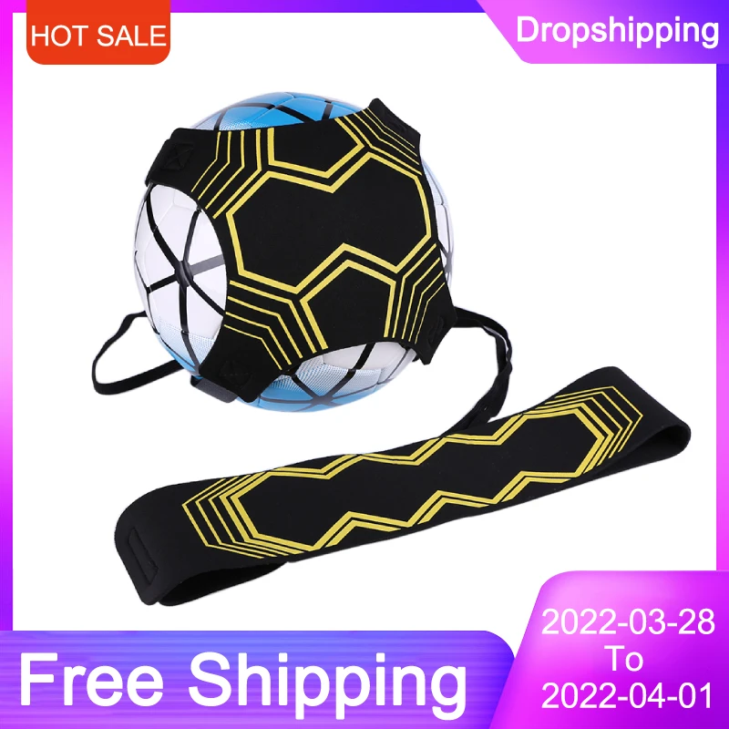 

Adjustable Football Kick Trainer Soccer Ball Training Equipment Soccer Trainer Solo Practice Elastic Belt Sports Assistance