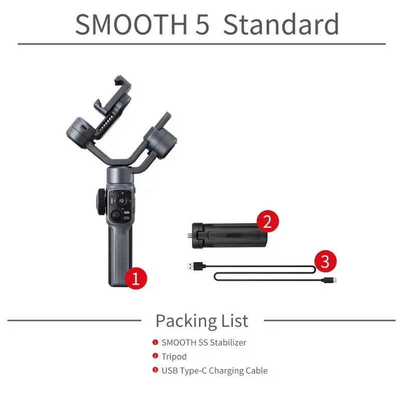 ZHIYUN Smooth 5S 3-осевой стабилизатор подвеса для смартфона DSLR камеры Anti-Shake Сделать