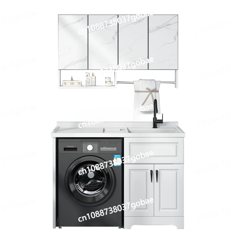 CX Нефритовый балконный шкаф для стирки стиральной машины ванна цельный с доской