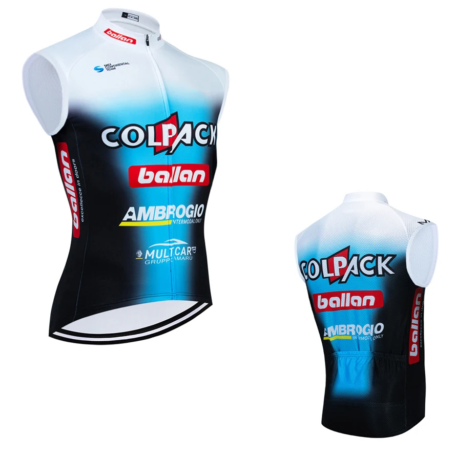 

2022 Colpack Велоспорт команда Джерси ветрозащитный велосипед Майо жилет Спортивная одежда Мужская MTB летняя велосипедная футболка