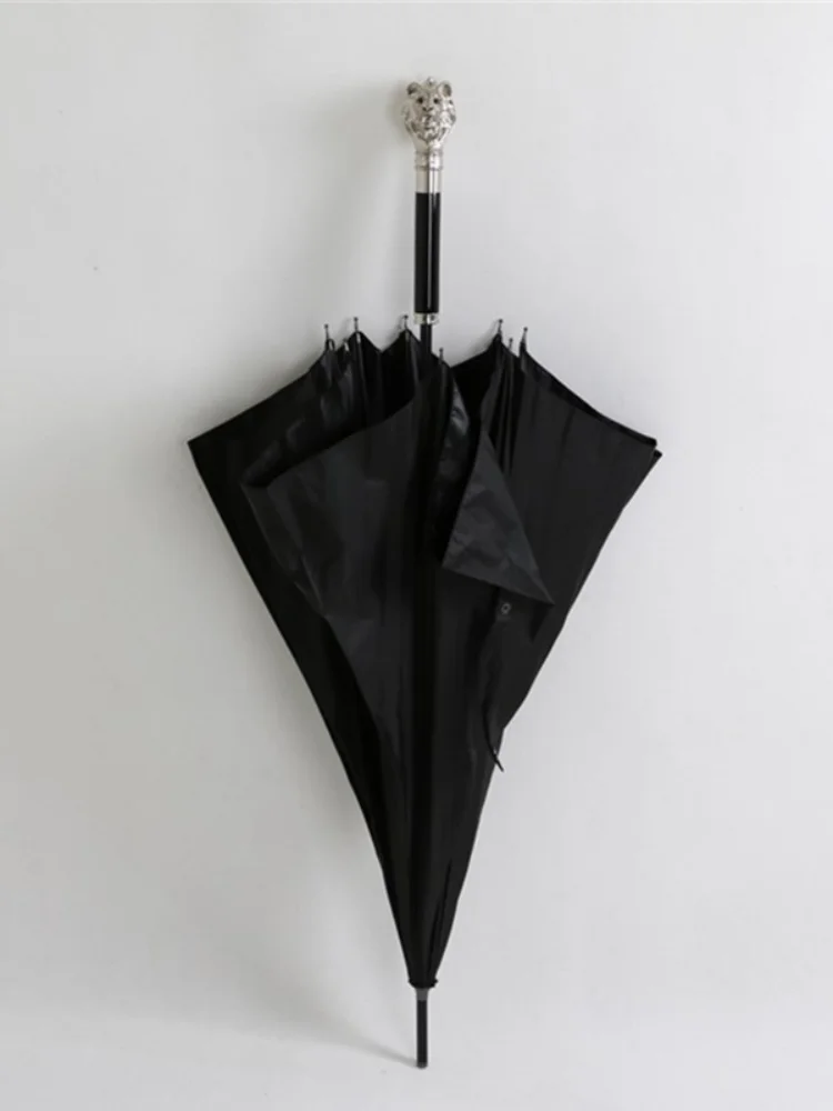 Зонт джентльменский со змеиным принтом и черепом для мужчин женщин