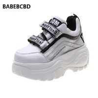 womens platform platform elevated sport casual high top shoes 7cm 2021 womens spring new silver personality sneakers women