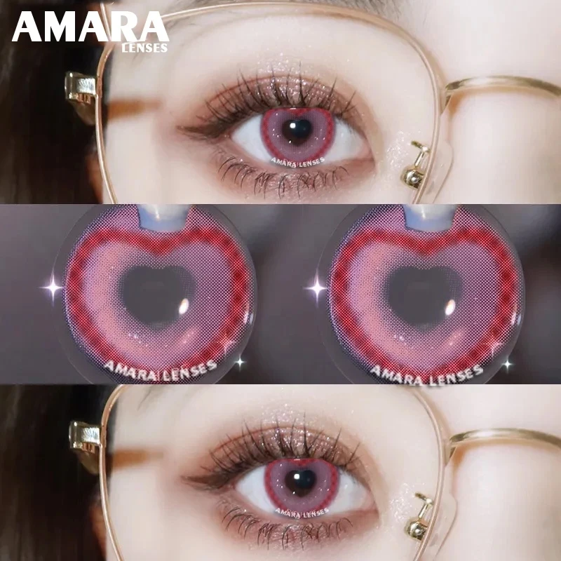 Цветные контактные линзы AMARA 1 пара оттенки в ассортименте