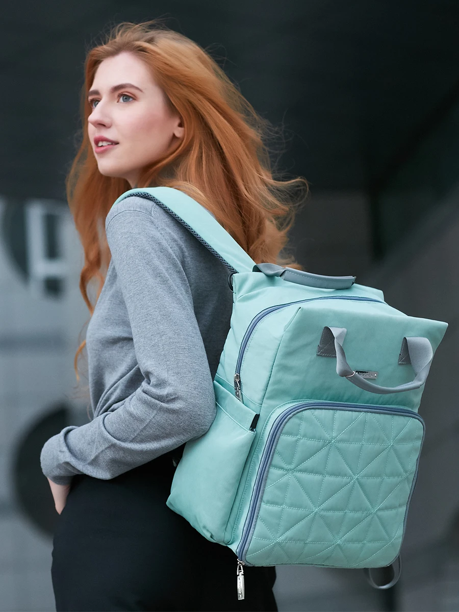 Дорожный рюкзак для детских подгузников вместительная сумка мам детской коляски