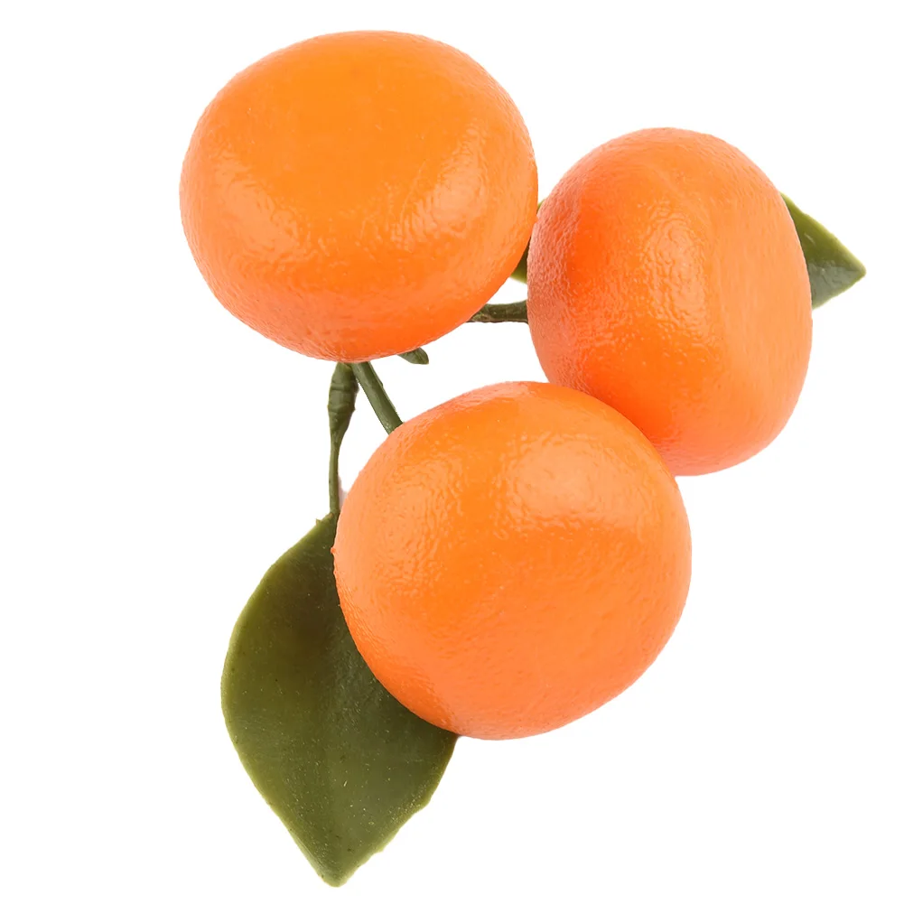 

9pcs Heads Artificial Foam Tangerine Oranges Kitchen Restaurant Food Display Fake Fruit Home Party Decor Fake Oranges Photo