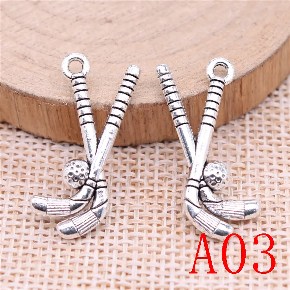 New Arrival Ice Hockey Golf Charms For Jewelry Making Gifts Women |