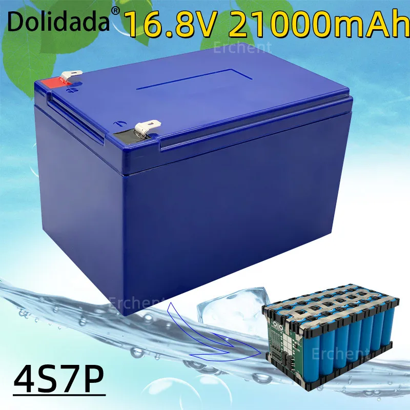 

Литий-ионный аккумулятор 18650, 16,8 в, 21000 мАч, 4s7p, 14,8 в, 30 А