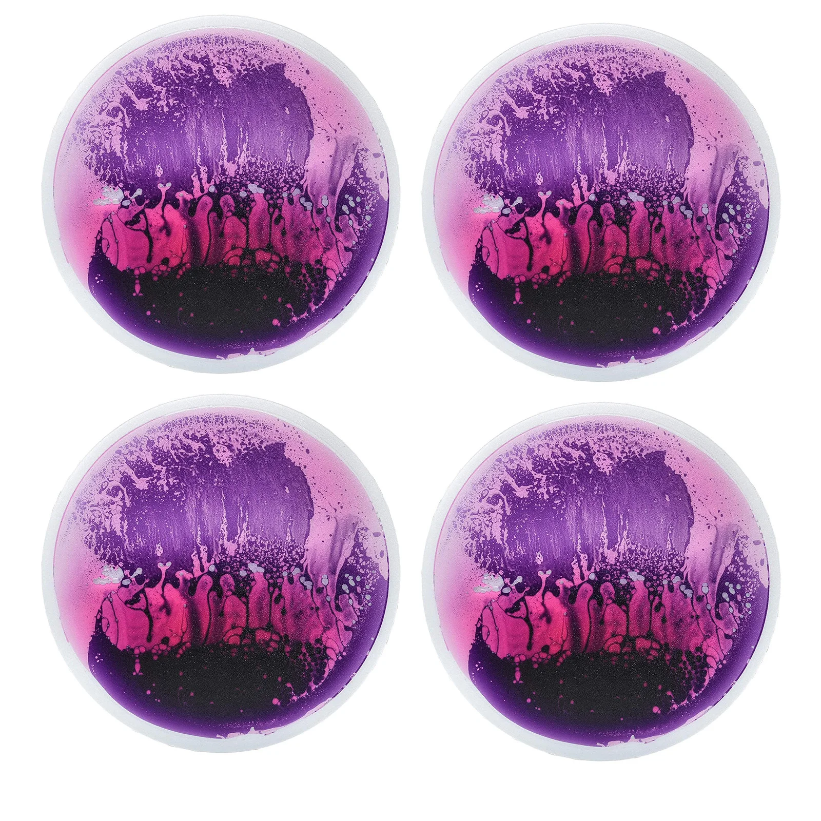 

Art3d Liquid Sensory Floor Decorative Tiles,40X40cm Pie, Purple, 4 Tile for Kindergarten, School, KTV