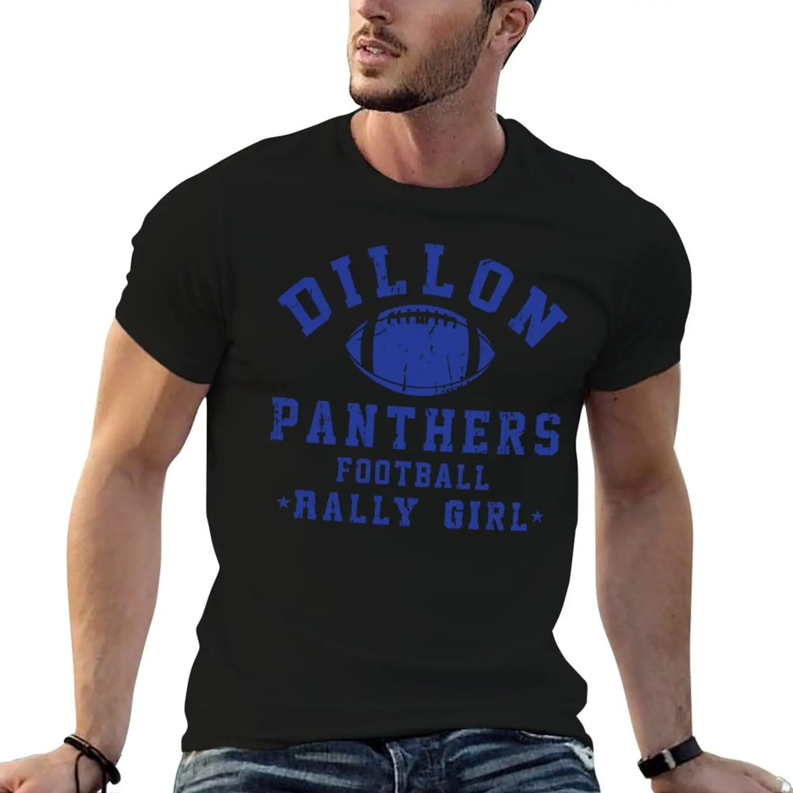 Фото Футболка Dillon Panthers Football Rally Girl // FNL FanArt, летняя модная повседневная футболка №1