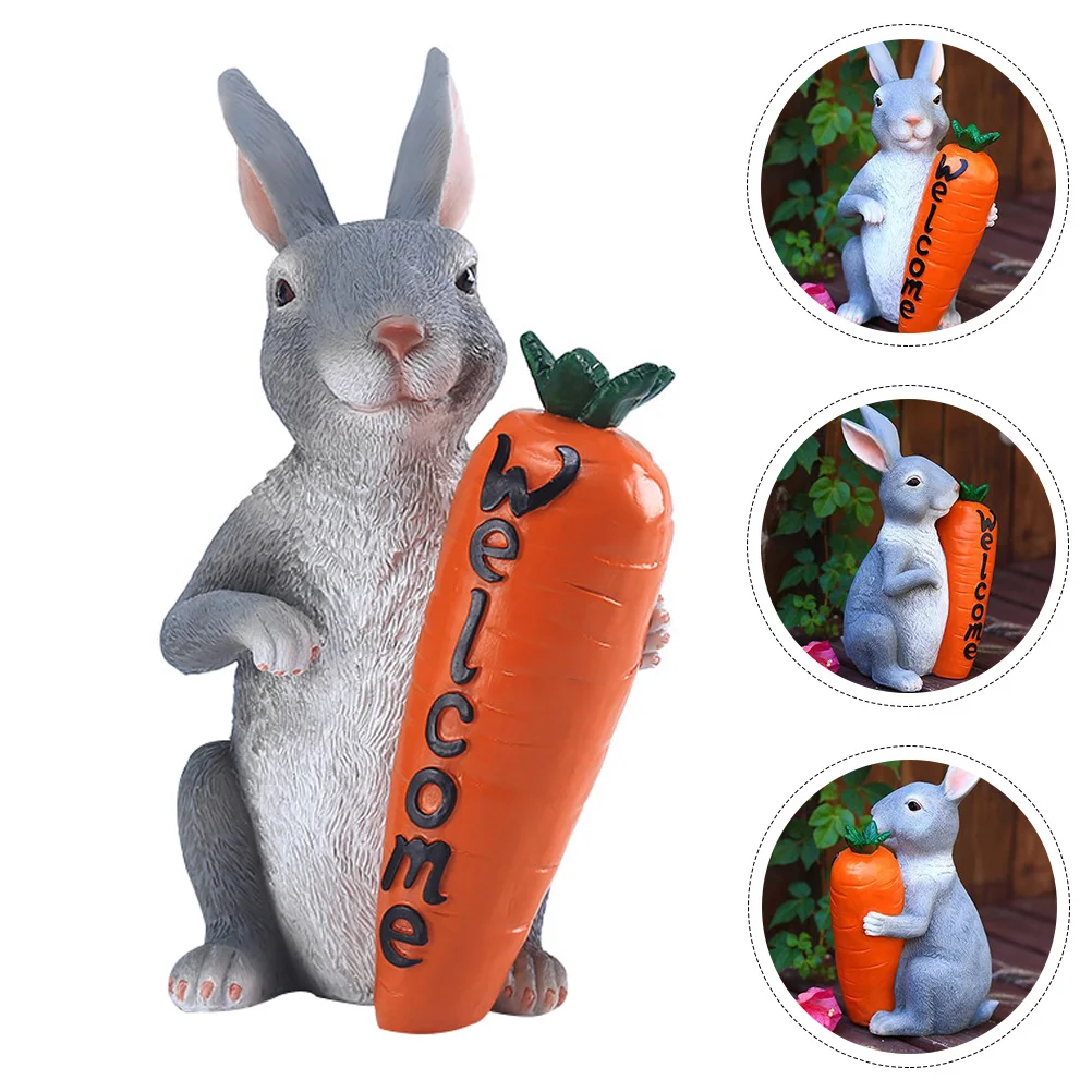 

Simulation Rabbit Model Garden Bunny Adornment Easter Party Photo Prop