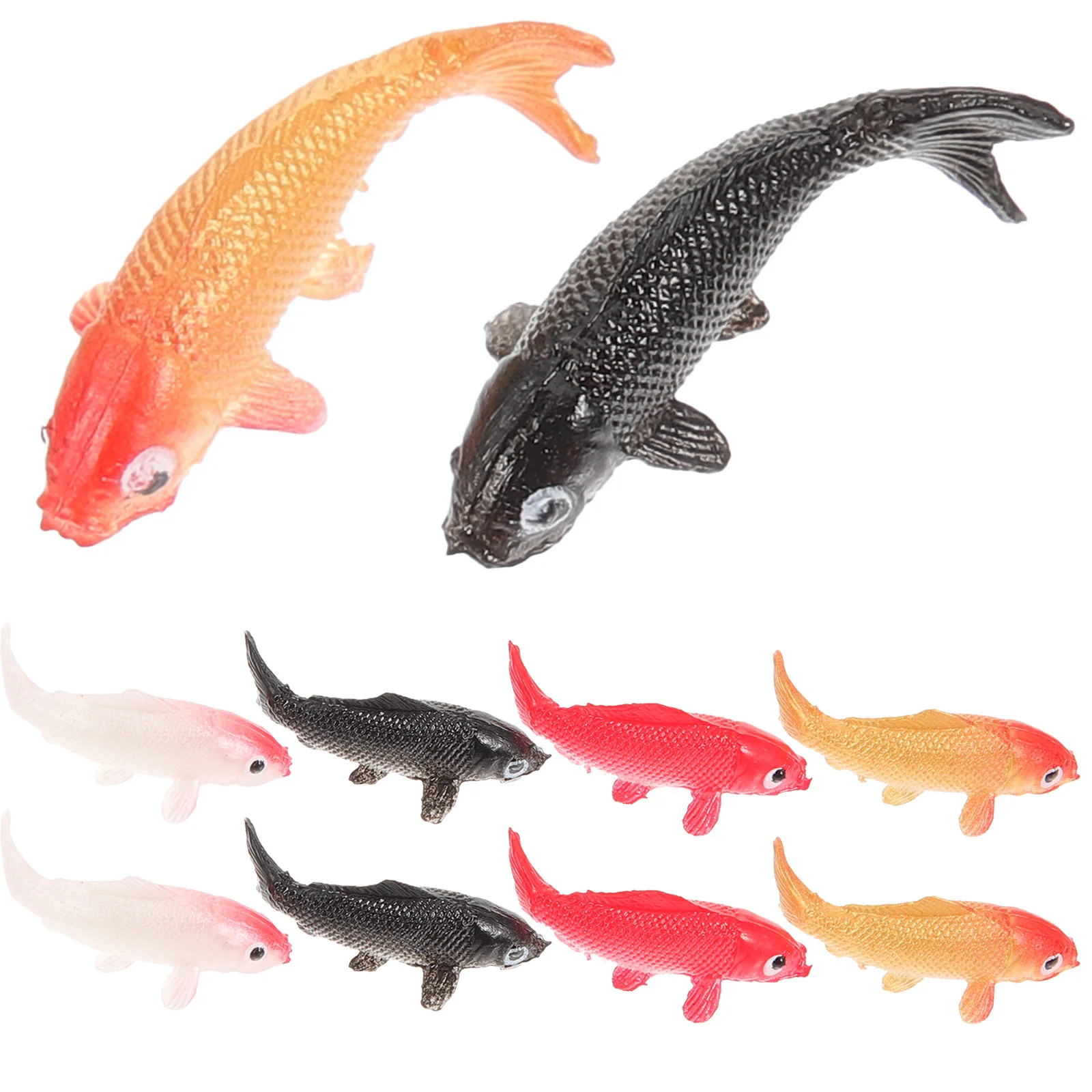 

10 Pcs Japan Mini Fish Tank Miniature Decor Small Simulated Kids Pretend Toy Ornaments Plastic