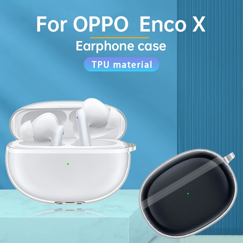 Прозрачный чехол из ТПУ для OPPO Enco X беспроводных Bluetooth-наушников прозрачные