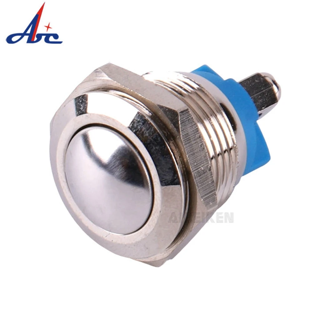 

ABILKEEN высококачественный 16-миллиметровый быстроразъемный металлический кнопочный переключатель 1NO с 2-контактным винтовым наконечником