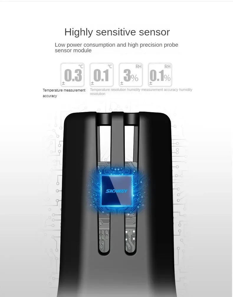 SNDWAY цифровой термометр SW-572 высокоточный измеритель влажности и температуры с