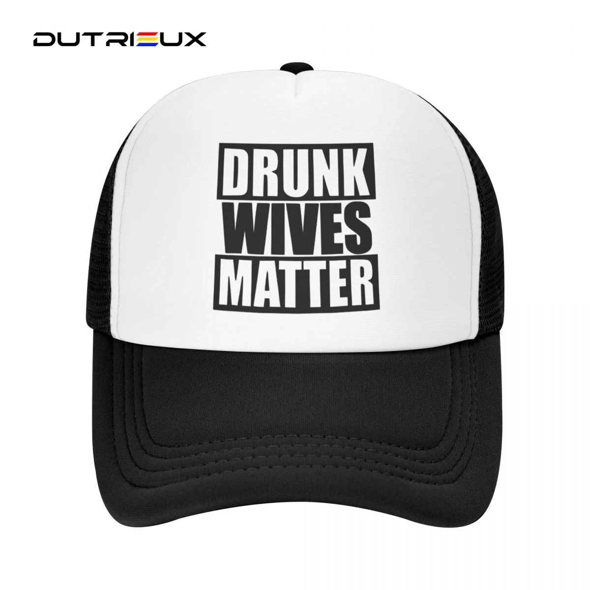 

Drunk Wives Matter Casual Plain Mesh Baseball Cap Adjustable Snapback Hats For Women Men Dad Trucker Hats