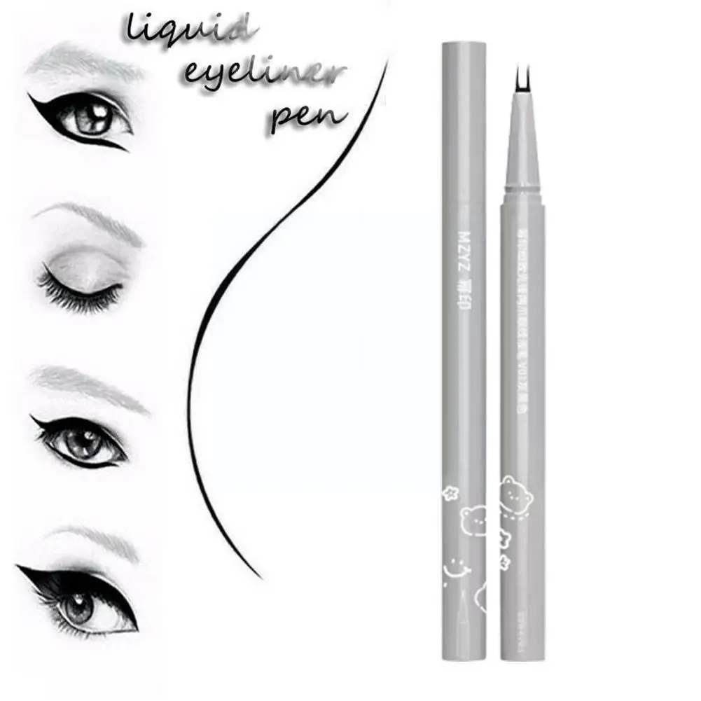

New Hot Double Tip Lower Eyelash Pencil Waterproof Ultra-fine Eyeliner Makeup Quick-drying 0.01mm Big Lasting Smooth Liquid B5F7
