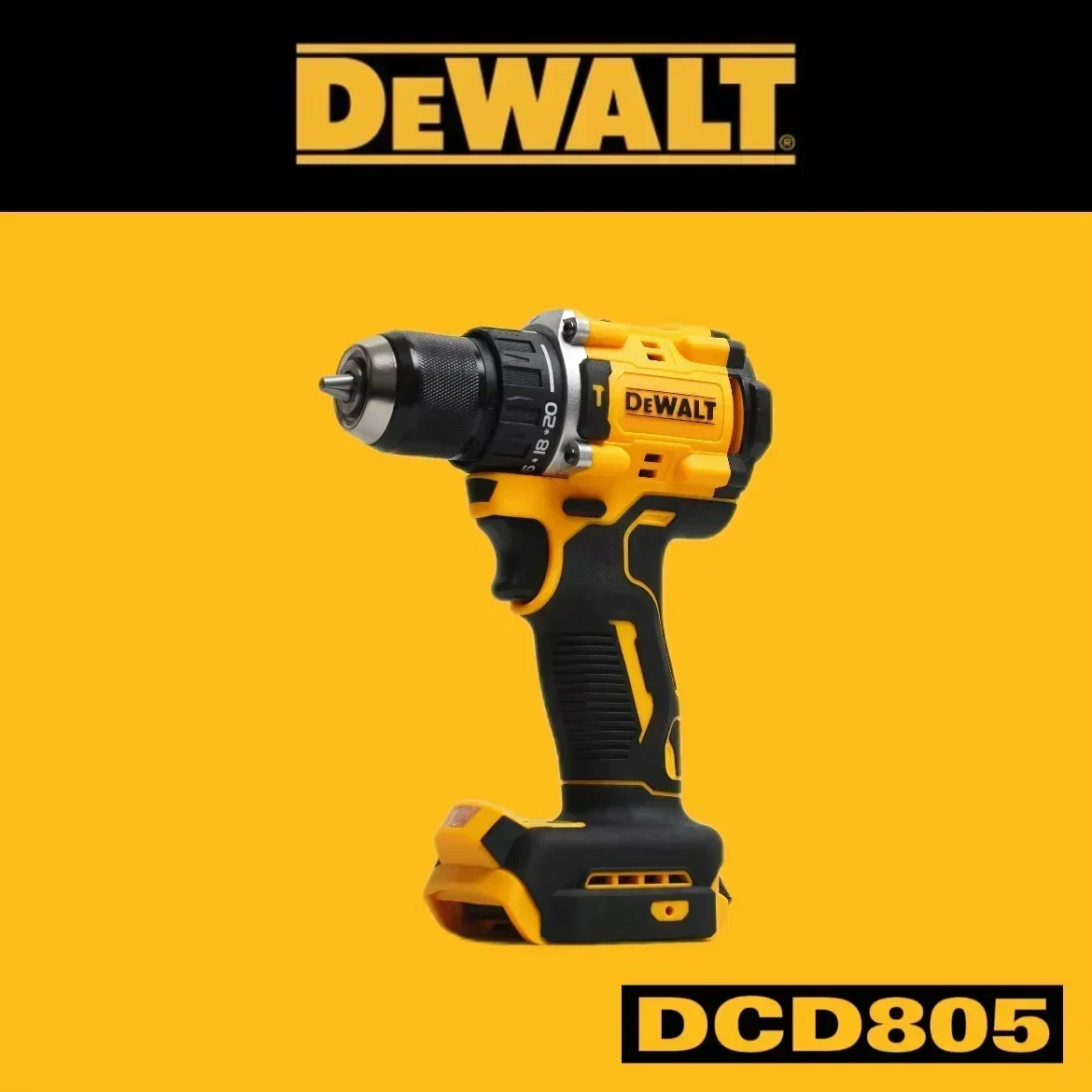DEWALT DCD805 Бесщеточная ударная дрель 20В |