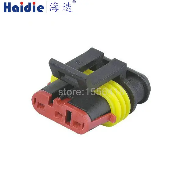 

Free shipping 2sets tyco amp 3pin electrical auto plug male female wire connector 282087-1 282105-1