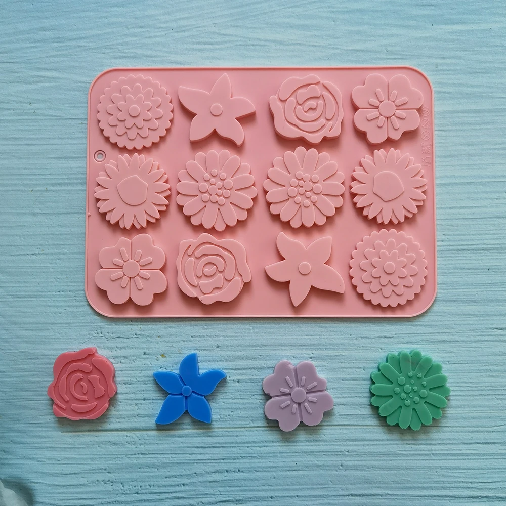 

Cartoon Flower Silicone Fondant Cake Mold Cupcake Jelly Candy Chocolate Decoration For Baking Tool Moulds Resin Kitchenware