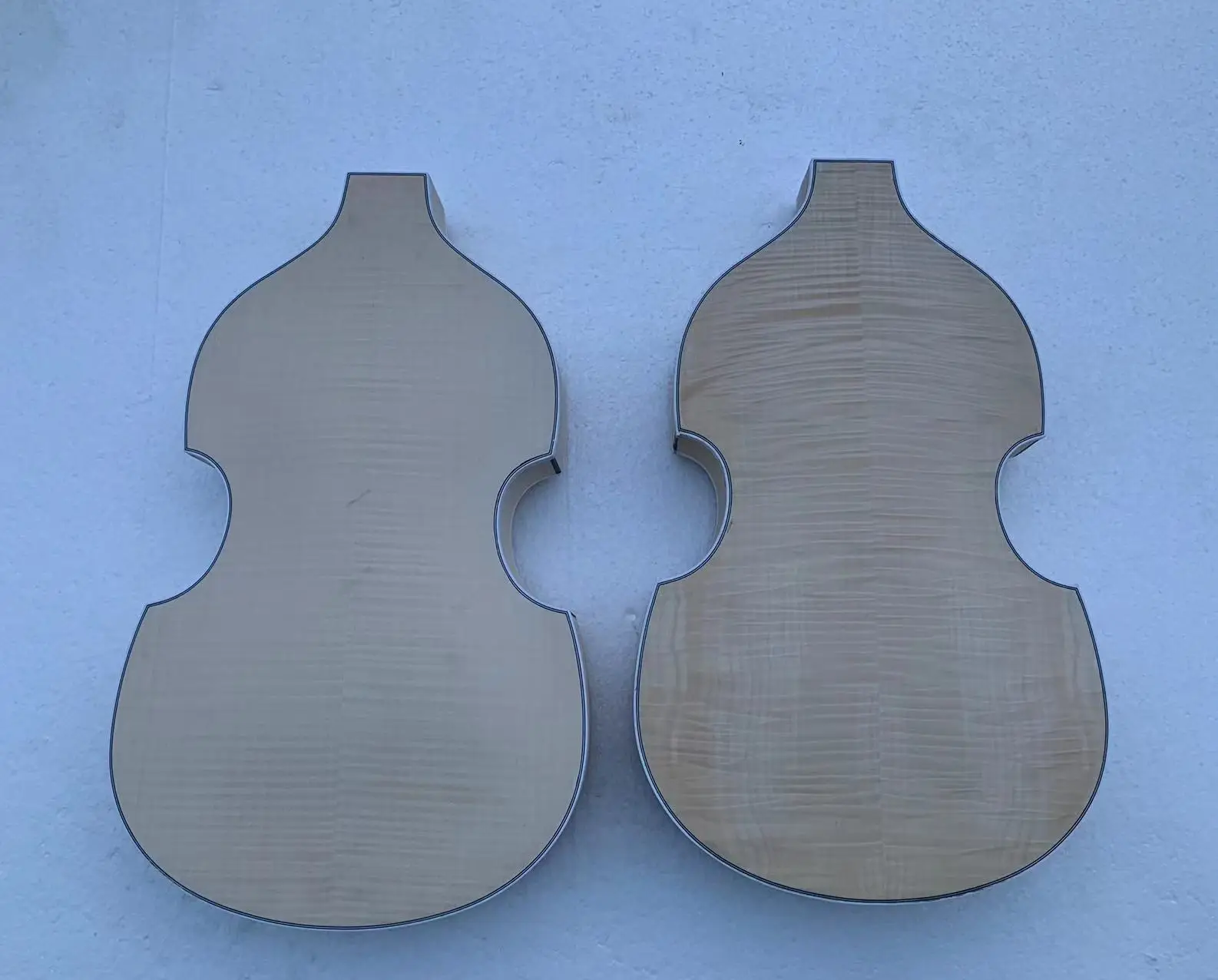 

DIY Body for Custom Hofner 4 Strings Electric Bass Guitar Flame Maple Back&Sides Part Guitarra Bodies in Stock Discount