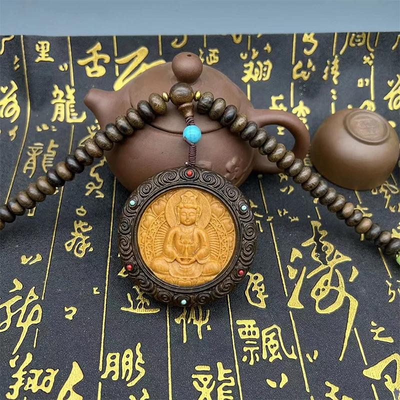 

Женское Ожерелье с кулоном Aquilaria sinensis Guanyin