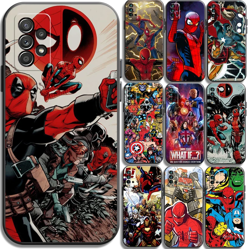 

Marvel Avengers Phone Cases For Xiaomi Redmi Note 10 10S 10 Pro POCO F3 GT X3 GT M3 Pro X3 NFC Coque Carcasa Back Cover