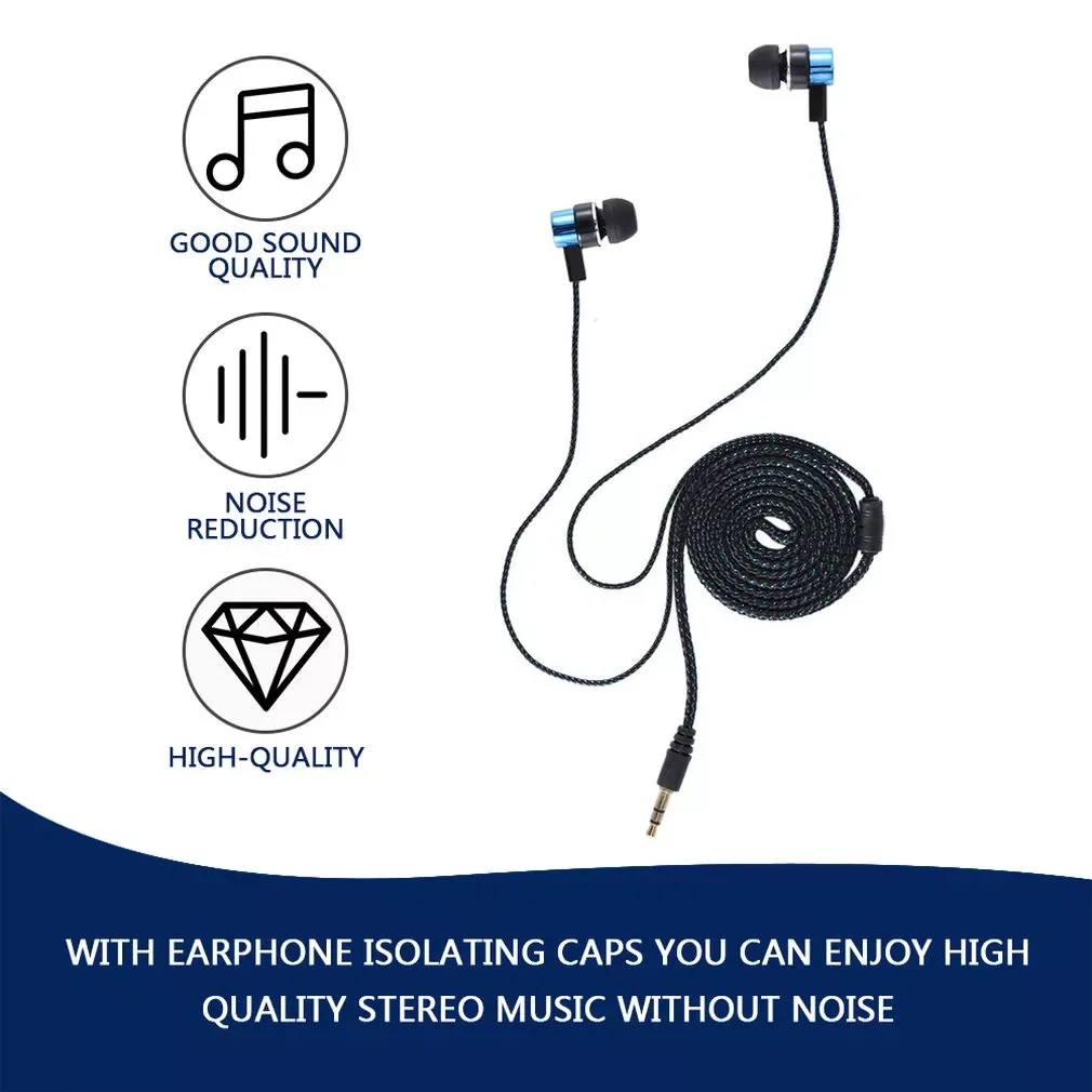 

Fashion Design Sports Running Noise Isolating Stereo 1.1M in-Ear 3.5mm Media Player Music Earphone Stereo Music Headphone