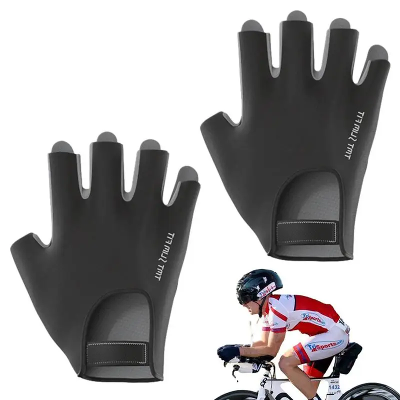 

Mountain Road Bike Gloves Half Finger Mitts For Cycling Breathable Fingerless Shock-absorbing Mitts For Training Weight Lifting