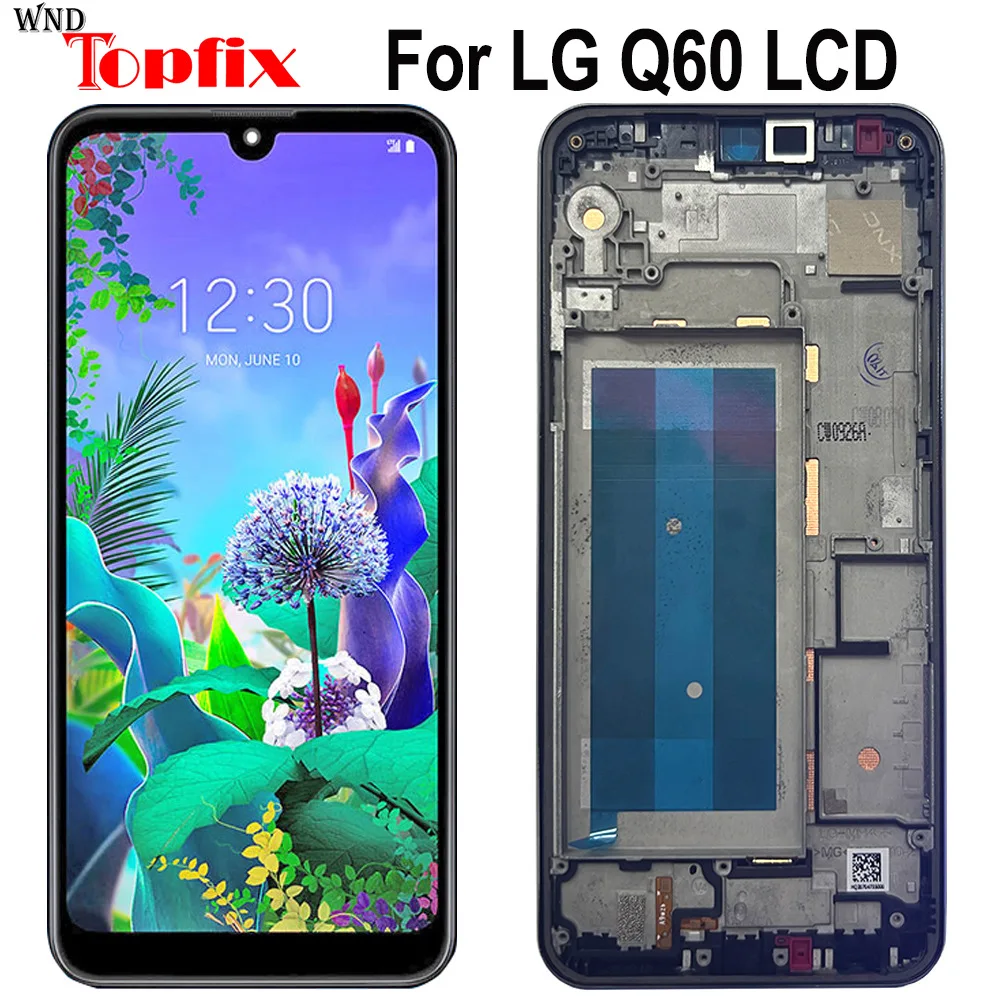 ЖК-дисплей 6,26 дюйма для LG Q60 LMX525EAW, сенсорный экран, сенсорная панель, дигитайзер в сборе для LG LMX525BAW LM-X525, ЖК-дисплей
