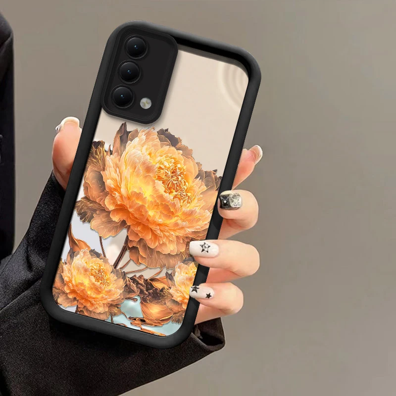 For Vivo V29 V27 Pro V25 V25E LATAM V40 Lite V30 SE V30E V29E Phone Case Fashion Flower Pattern Silicone Cover