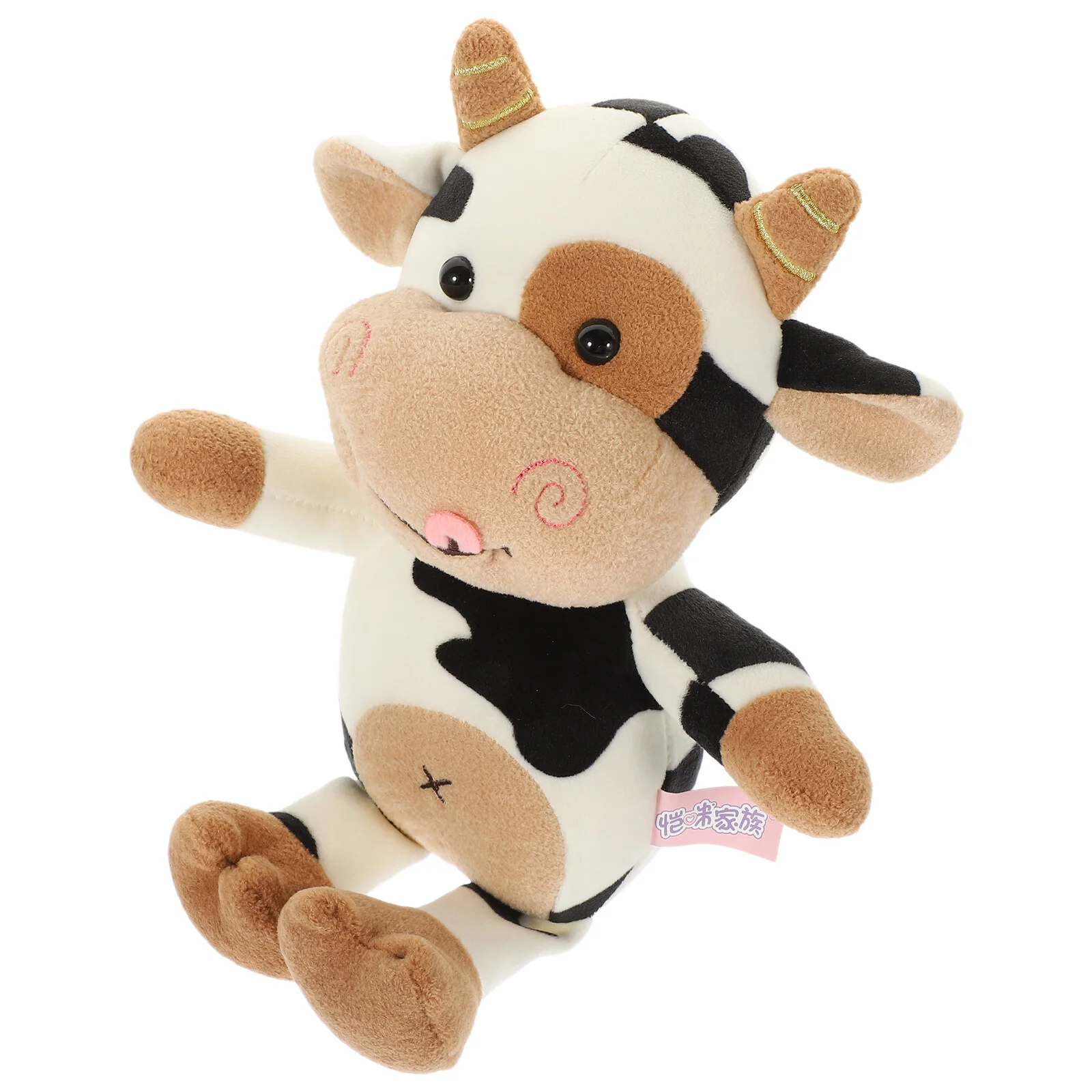 

Декоративное плюшевое животное из коровы, милый мультяшный удобный подарок, портативная милая игрушка из полипропилена и хлопка для девочек