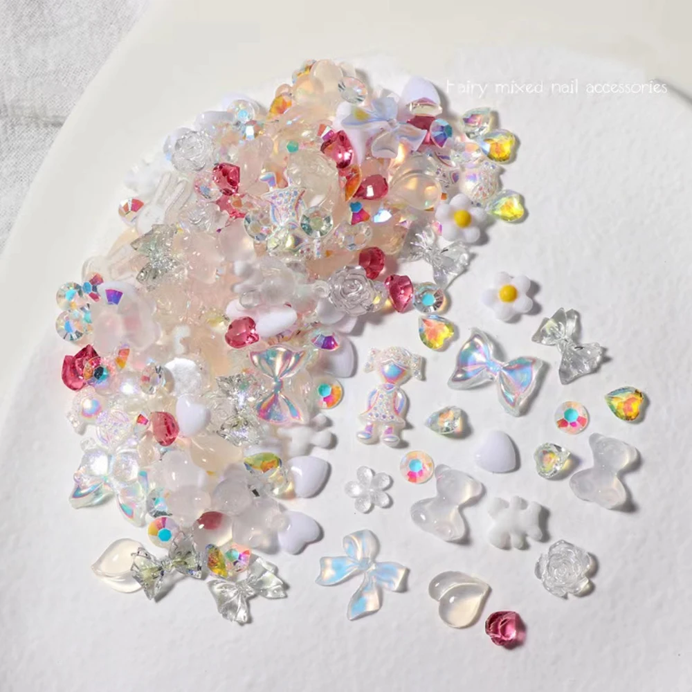 1 пакет сказочные разнообразные украшения блестки бант бабочка медведь подходят