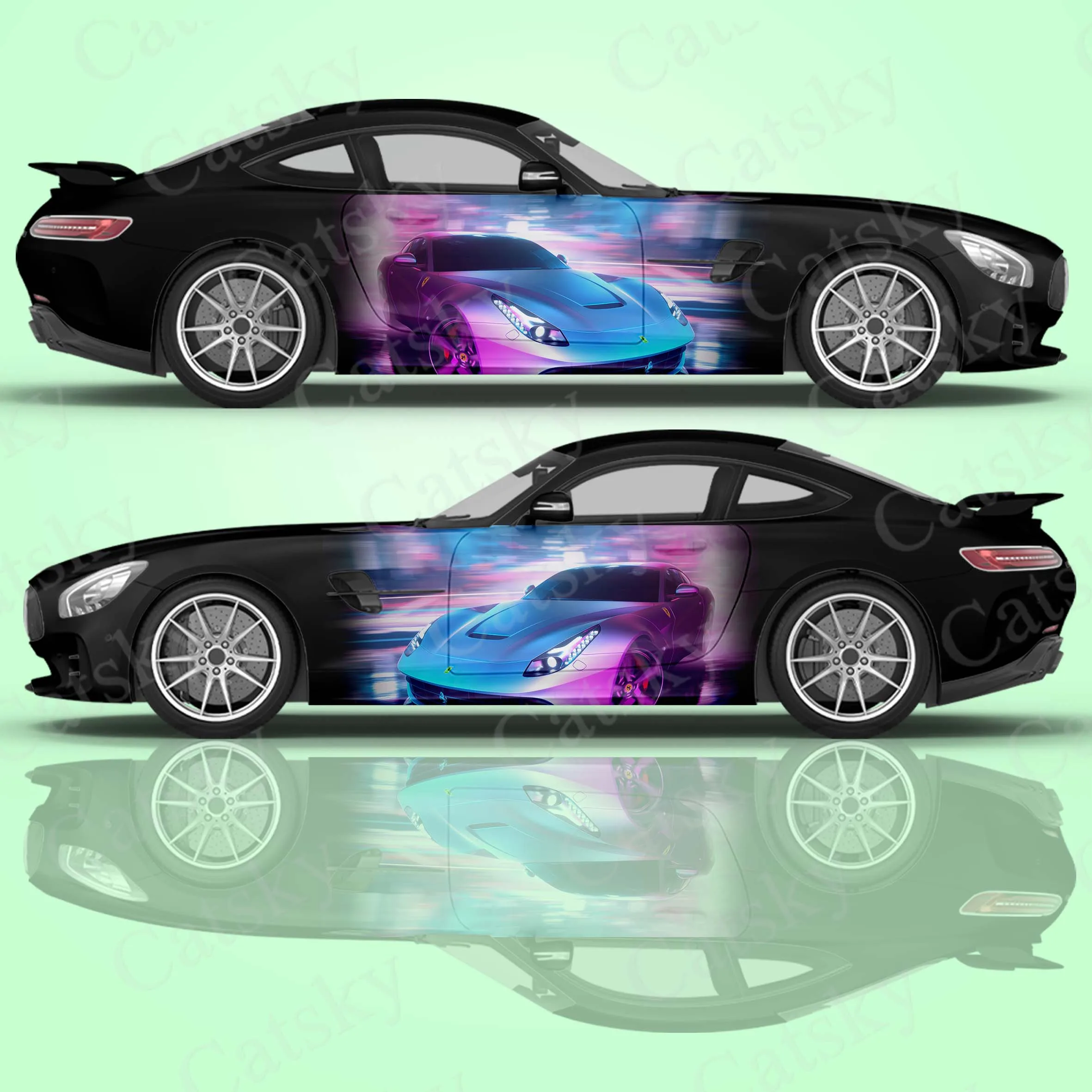 

Cool Racing Car Stickers Car Accessories Car Decal Packaging Universal Size Anime Car Decoration Modification Stickers