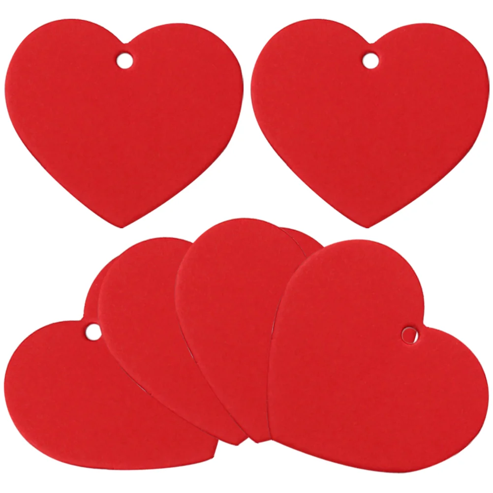 

Tags Gift Tag Heart Wedding Paper Partyblank Label Favor Kraft You Candy Hanging Thank Cutoutsred Labelsdecorative Cookie Baking