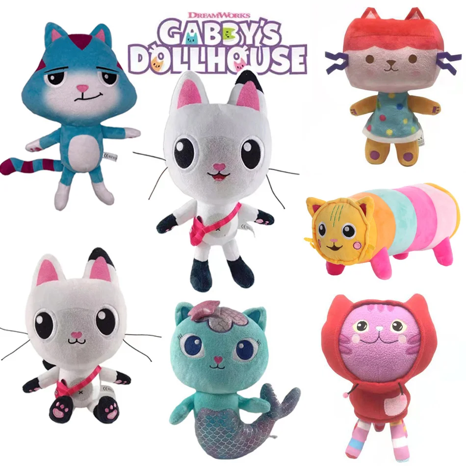 Кукольный Домик Gabby's Kawaii Mercat — Мягкая Плюшевая Игрушка-кошка Русские Куклы В