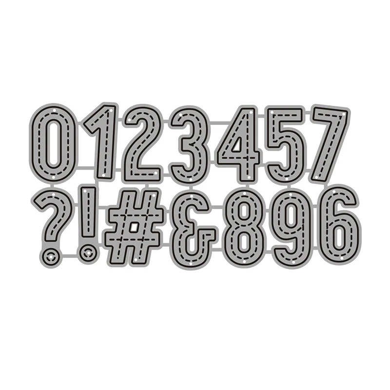 

Numbers metal cutting dies cut die mold Scrapbook paper craft knife mould blade punch stencils dies