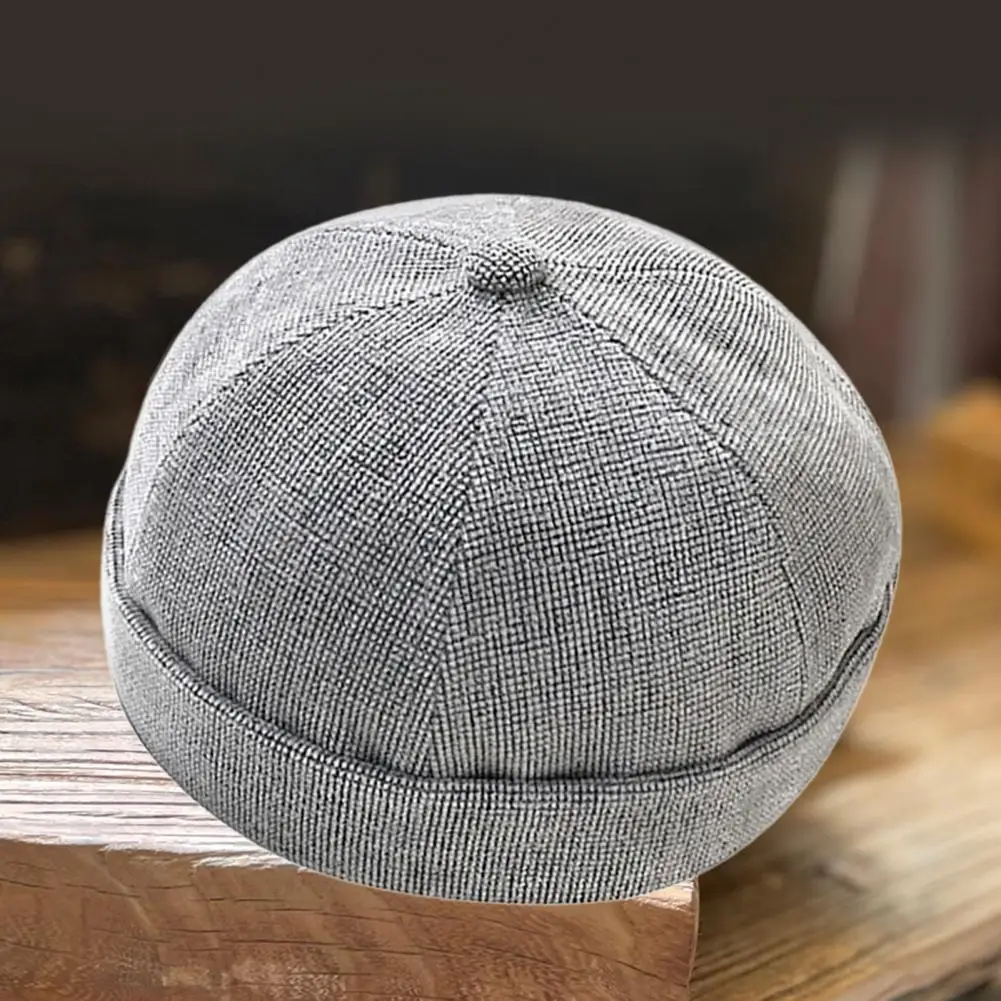 

Stylish Unisex Skullcap Dome Super Soft Unisex Beanie Bonnet Adjustable Sweat Absorption Skullcap Hat