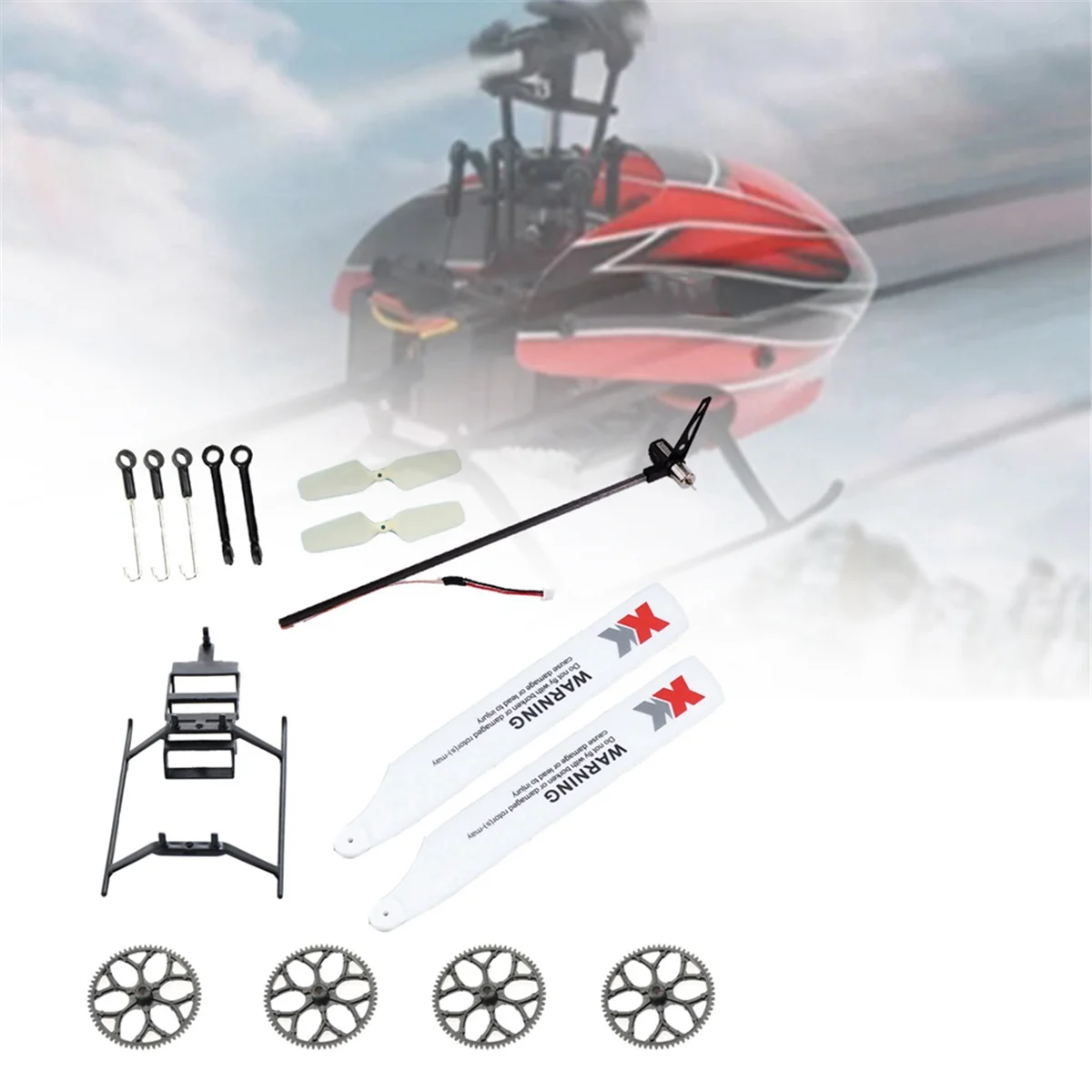 Комплект запасных частей для радиоуправляемого вертолета WLtoys XK K110 K110S Детали
