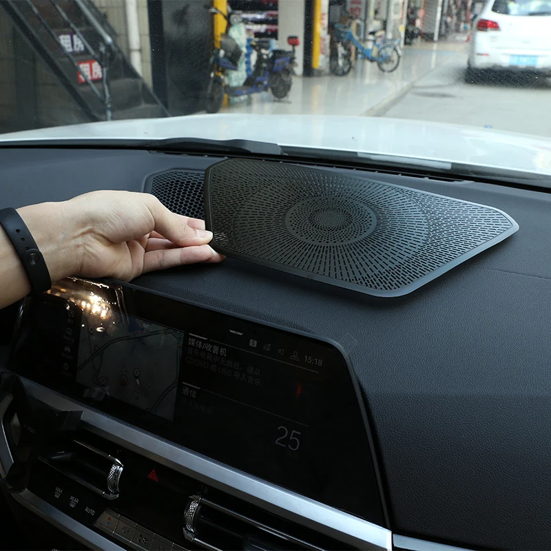 

For BMW 1 3 5 7 Series X5 F15 F20 F22 G20 G21 G28 F11 F01 G11 G05 F48 E70 2008-2022 Car Dashboard Speaker Cover Stickers