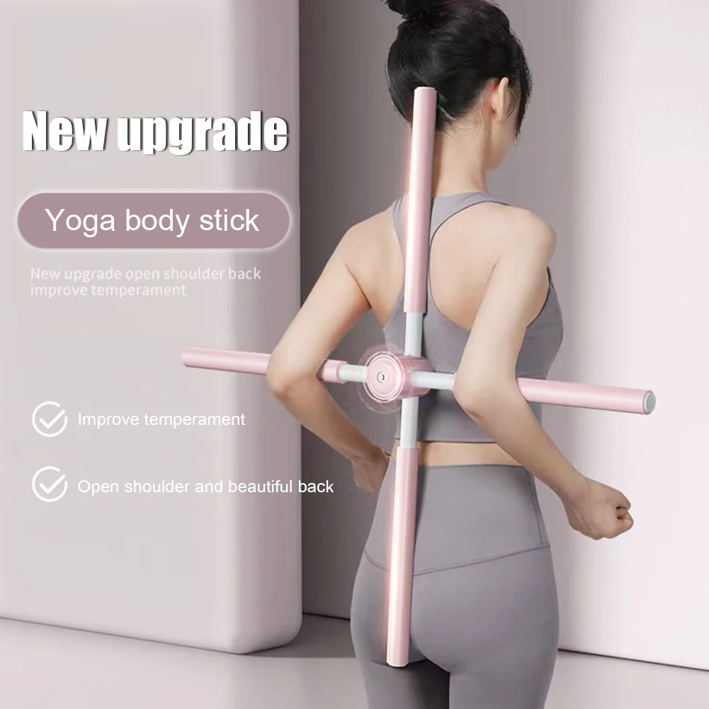 

Adjustable Yoga Sticks Stretching Tool Hunchback Posture Corrector Open Shoulder Beauty Body Shaper Beauty Back Shape Trainer